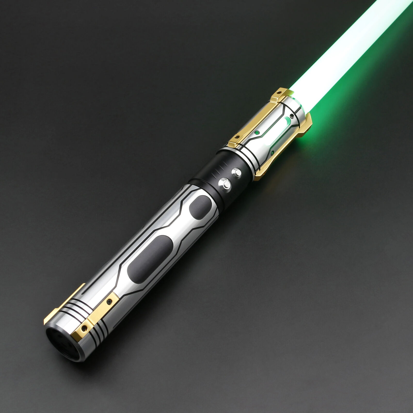 Hot Star Wars Ghost Lightsaber Silver Metal Premium RGB Light Sword Star Wars