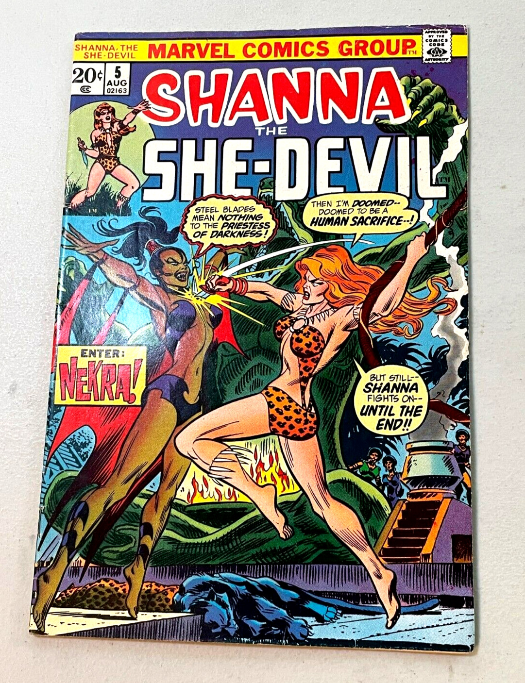 Shanna the She-Devil #5 (Marvel 1973) VF, Jim Steranko art, 1st appearance Nekra
