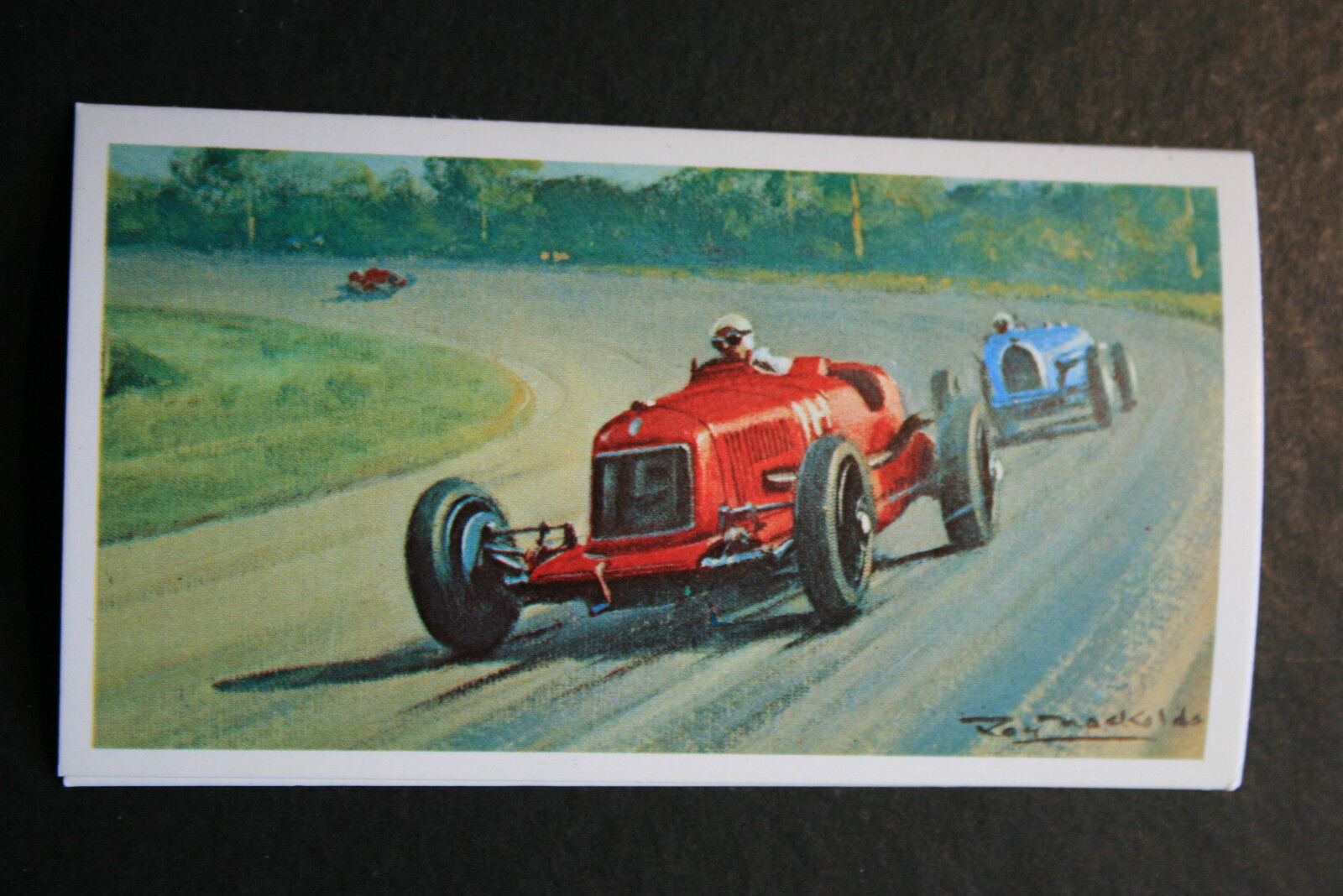 MASERATI 8C 2800  Fagioli  1931 Monza Grand Prix   Motor Racing Card  BD13