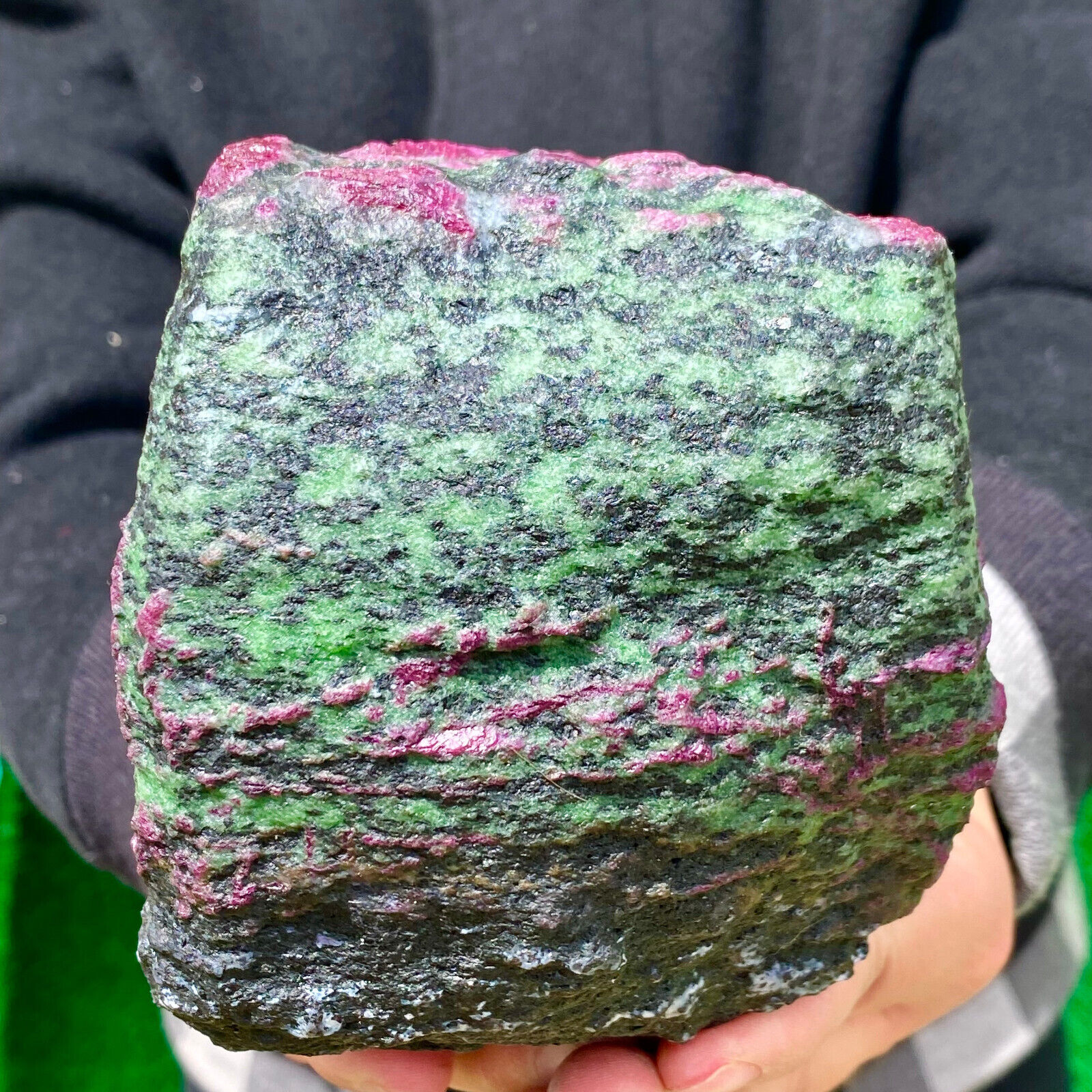 4.4LB Natural green Ruby zoisite (anylite) crystal Healing