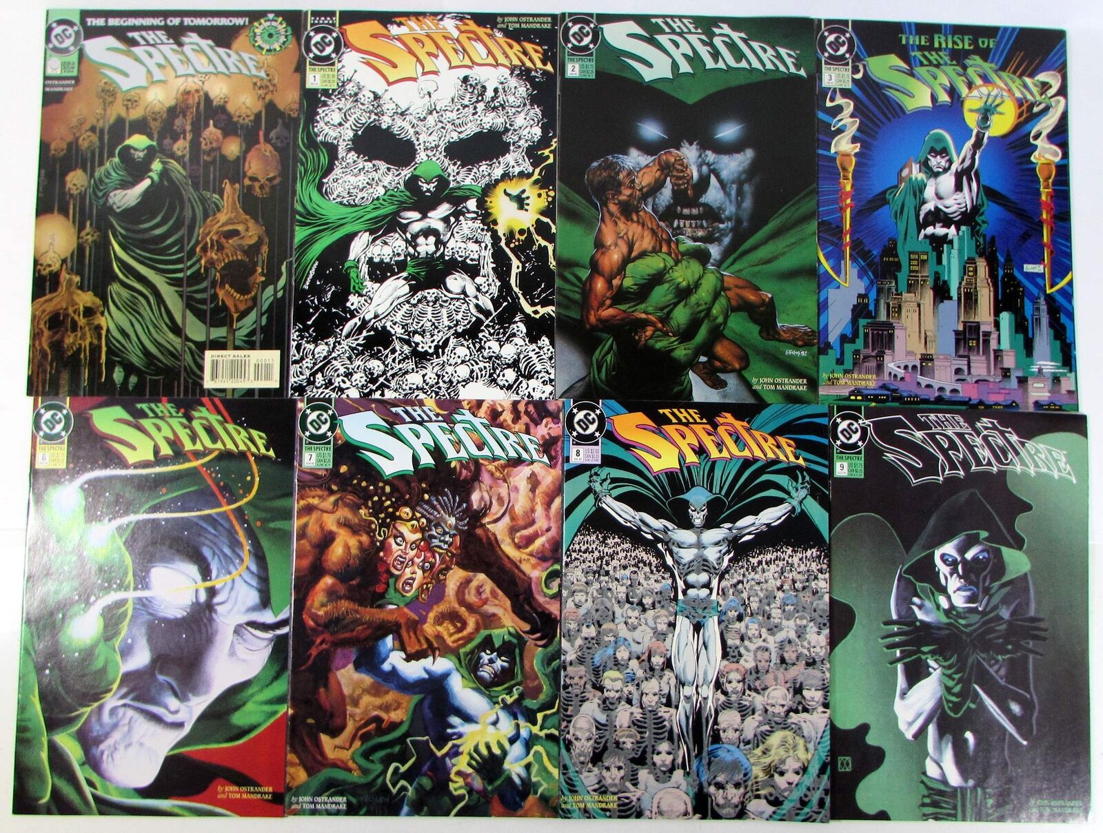 The Spectre Lot of 8 #0,1,2,3,6,7,8,9 DC (1994) 3rd Series Comic Books