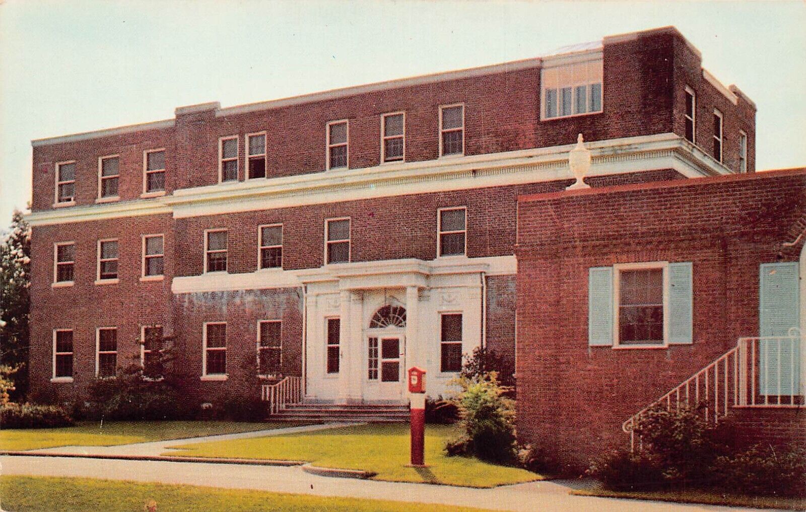 Bridgeport Milford CT Connecticut Hospital Campus 1950s Vtg Postcard C20