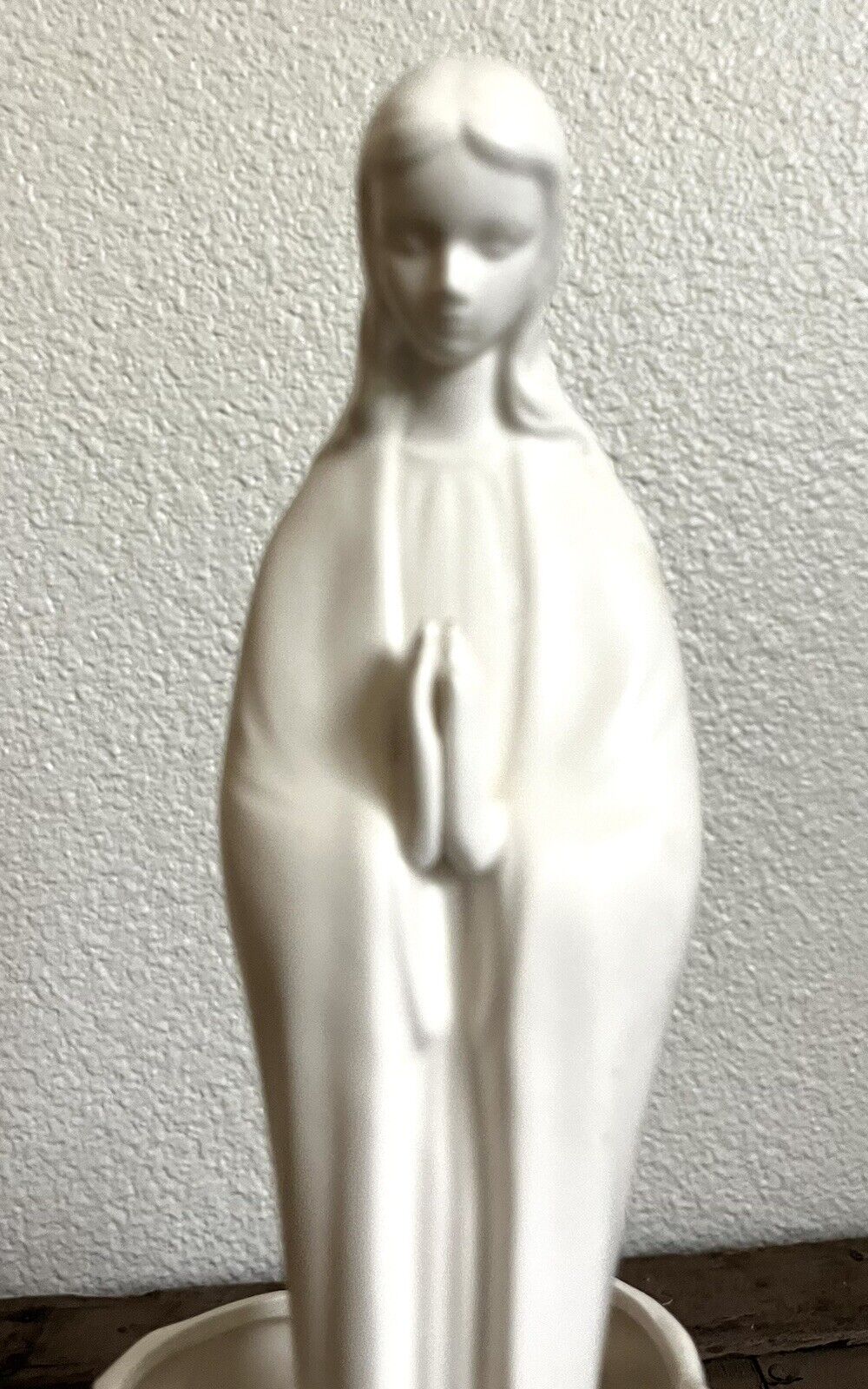 Vintage Inarco Virgin Mary Madonna E - 1448 White Porcelain Planter 12\