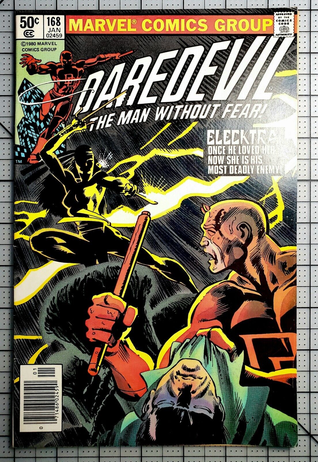 Daredevil #168 Newsstand 1st Elektra CLEANED And PRESSED Key Grail Frank Miller
