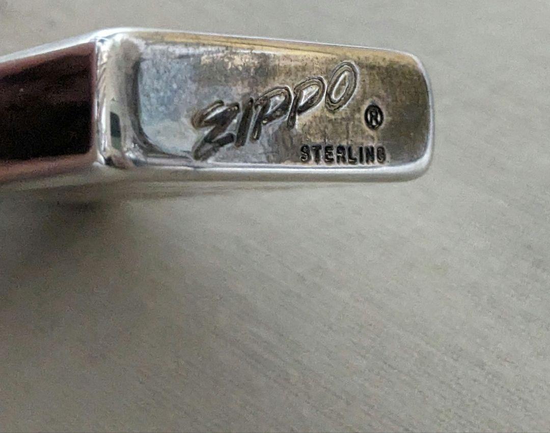 zippo slim sterling 1980s sterling italic typeface