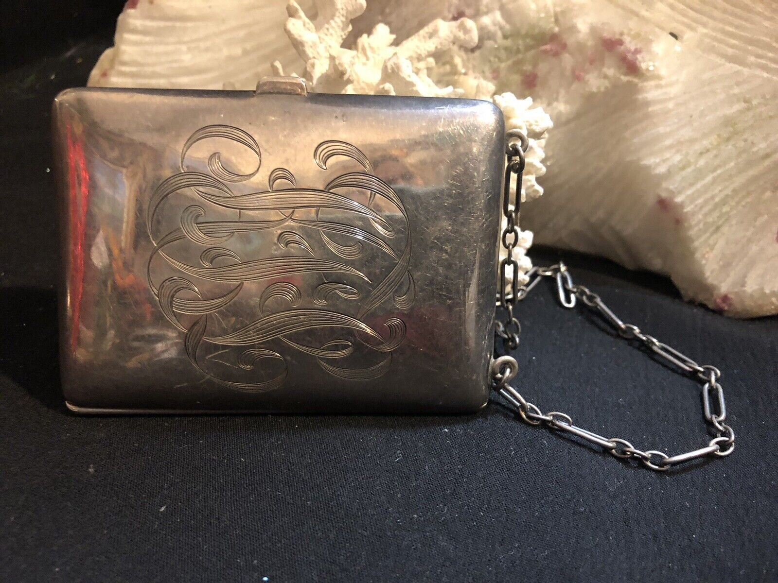 Antique Sterling Silver Lady Case