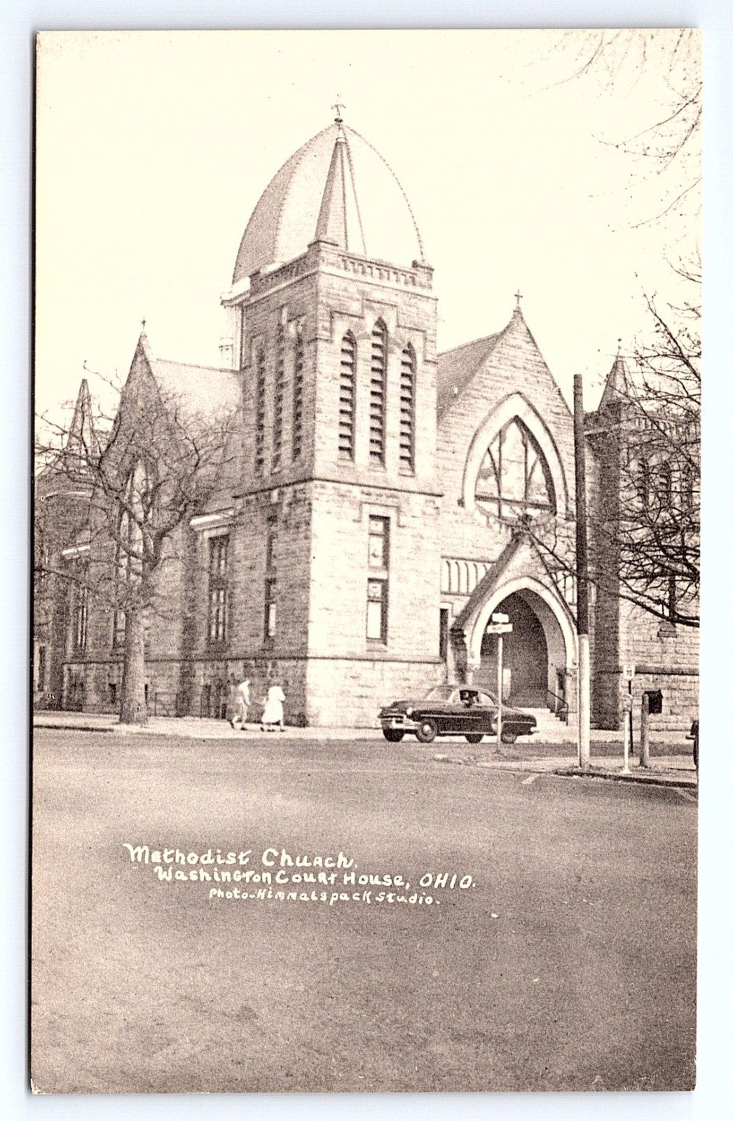 Postcard Methodist Church Washington Court House Ohio OH