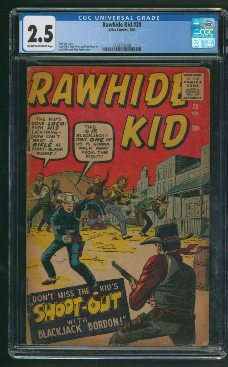Rawhide Kid Comic #20 CGC 2.5 Kirby Art 1961