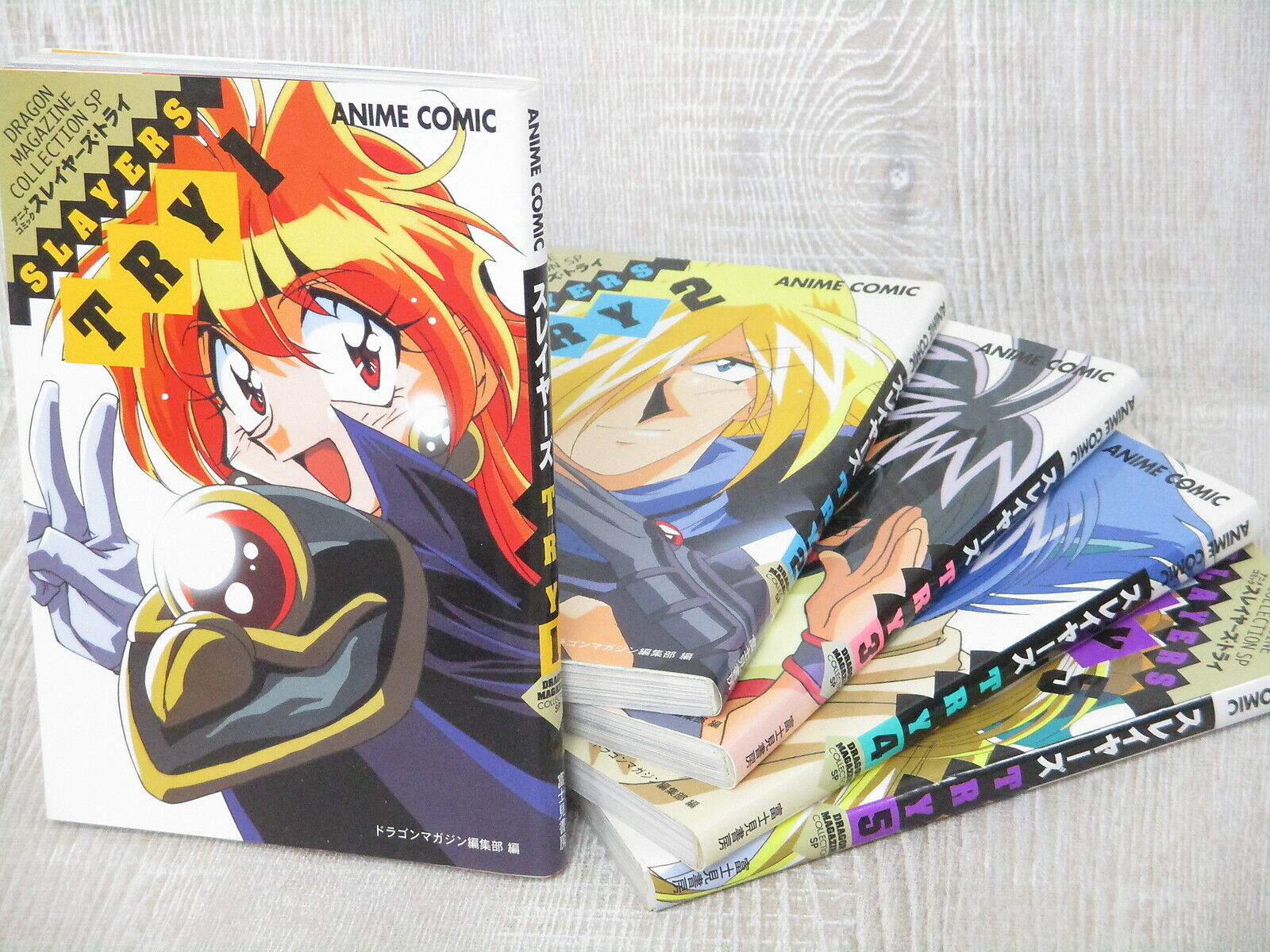 SLAYERS TRY Manga Anime Comic Complete Set 1-5 Book Rui Araizumi 1997 Japan FJ