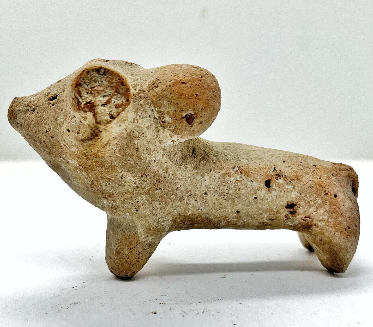 Authentic Indus Valley Harappian Bull Figure Clay Artifact - Circa 2600-2000 BC