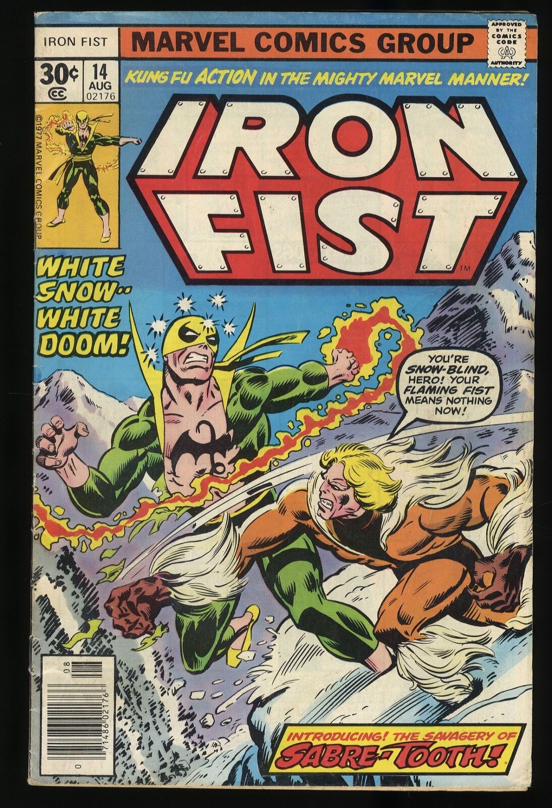 Iron Fist #14 FN- 5.5 1st Appearance Sabretooth (Victor Creed) Marvel 1977