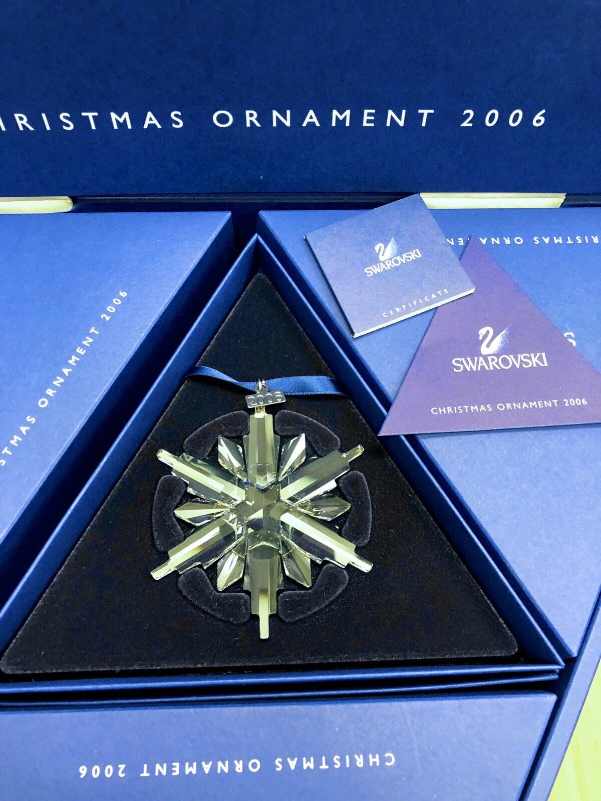 Swarovski  2006 Snowflake Annual Christmas Ornament New Rare
