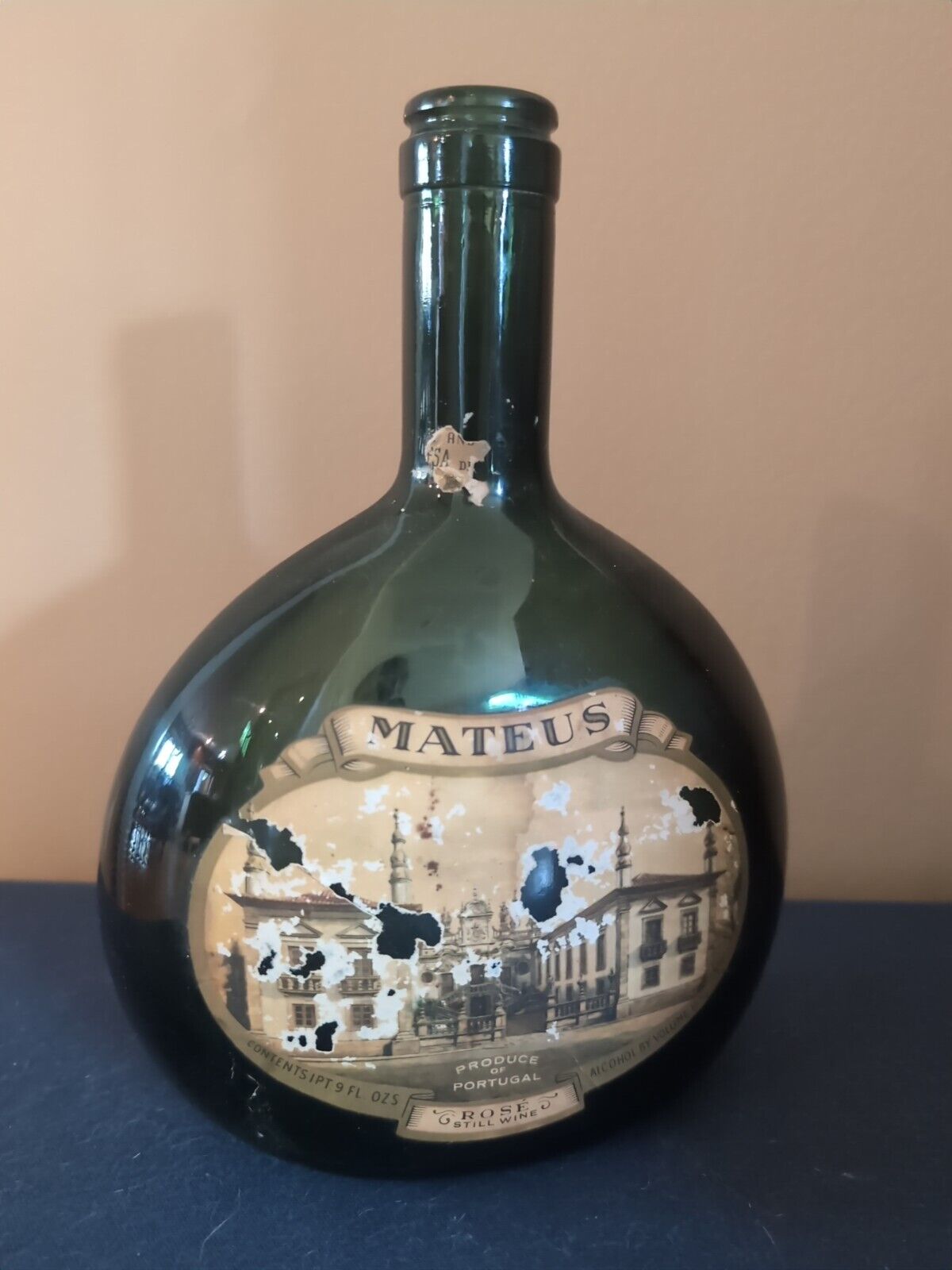 Vintage Mateus Rose Wine Bottle - Empty Bottle