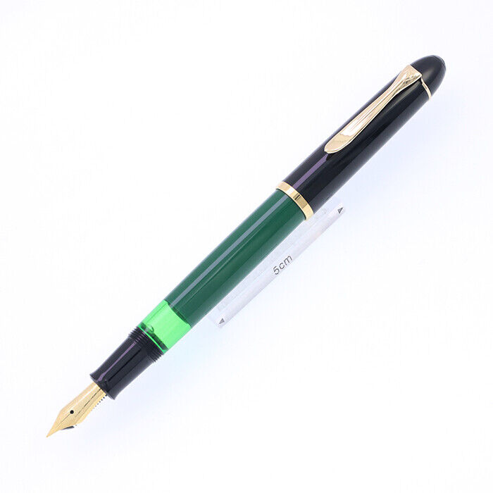 Pelikan #12 Fountain Pen M120 Green Black EF - smtb-f