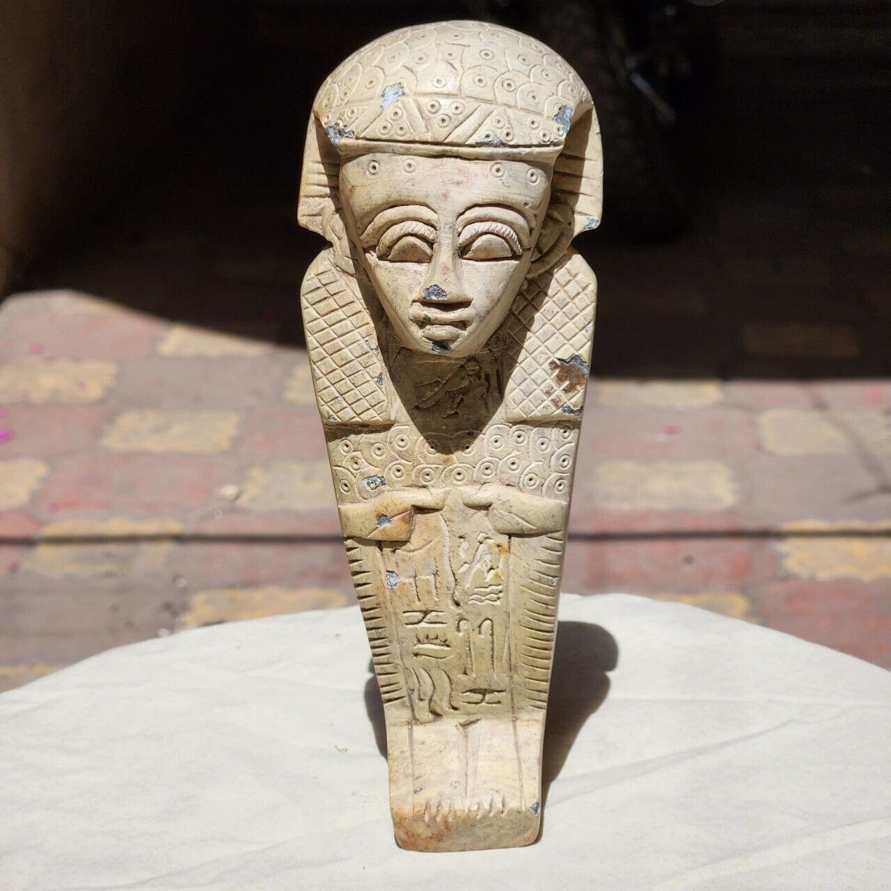 Rare Ancient Authentic Egyptian Antiquities of Ushabti Shabti made of stone BC