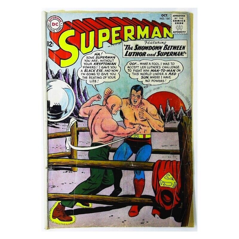 Superman (1939 series) #164 in Very Good minus condition. DC comics [g: