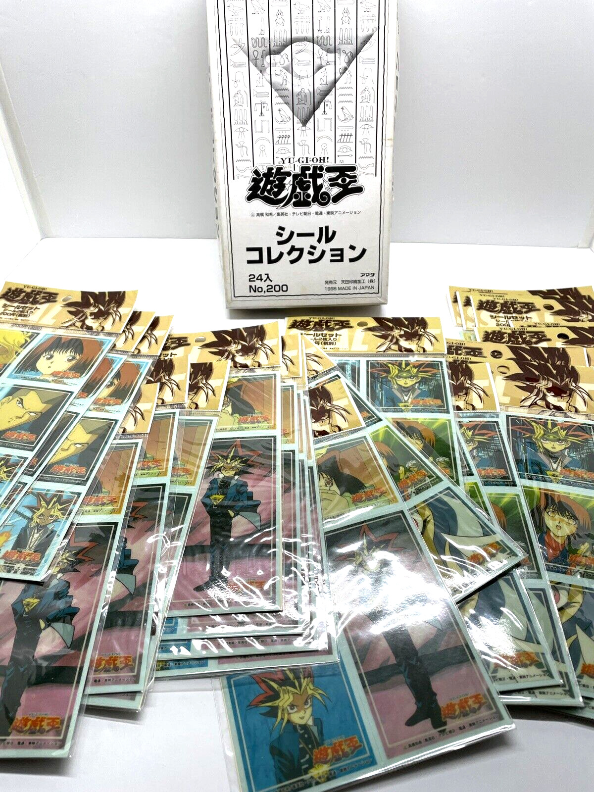 Yugioh Amada Sticker Collection 1 Box Japanese Toei vintage stock 3types24Sheets