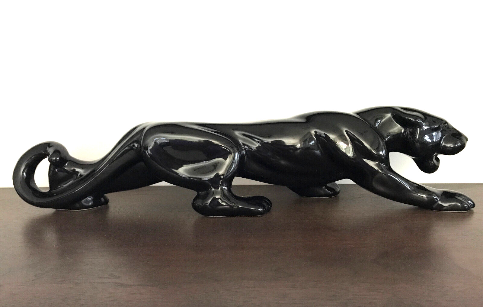 Vintage  Haeger Black Panther 23 Inch Figurine MCM  Great Condition