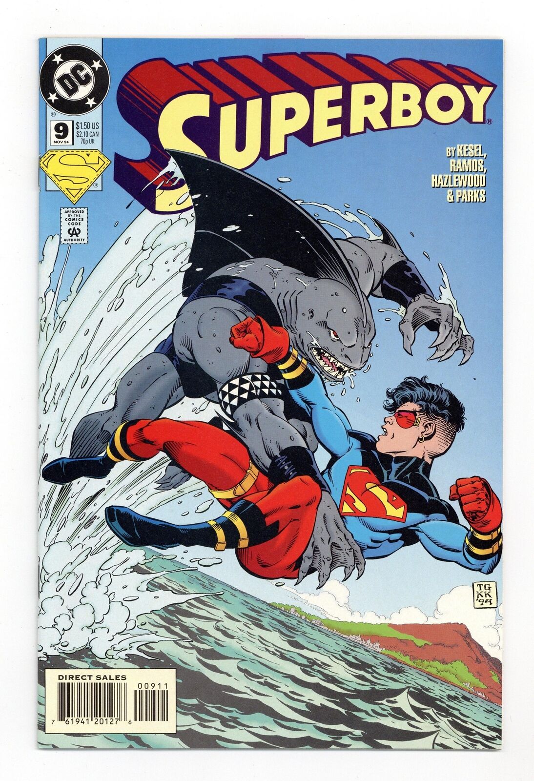 Superboy #9D FN 6.0 1994 1st full app. King Shark