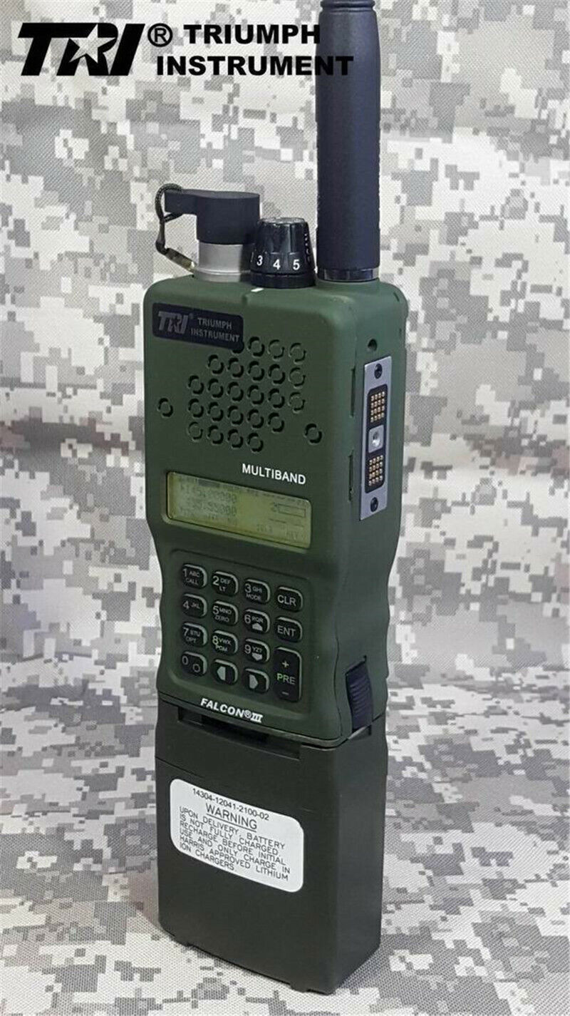 Militaria 2023 Version 15W TRI AN/PRC 152 Multiband Handheld MBITR Radios 12.6V