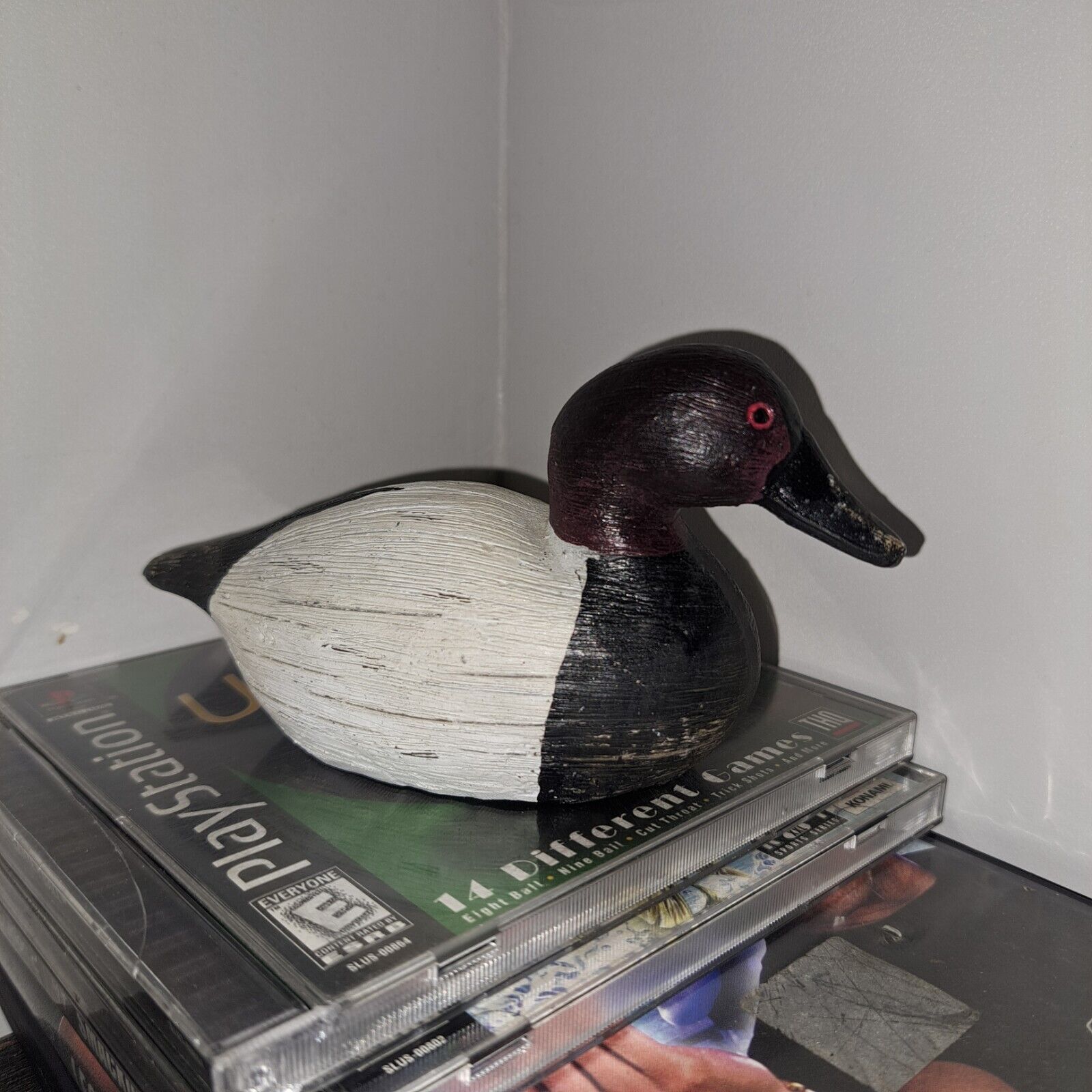 Vintage Wooden Canvasback Duck, needs new paint job