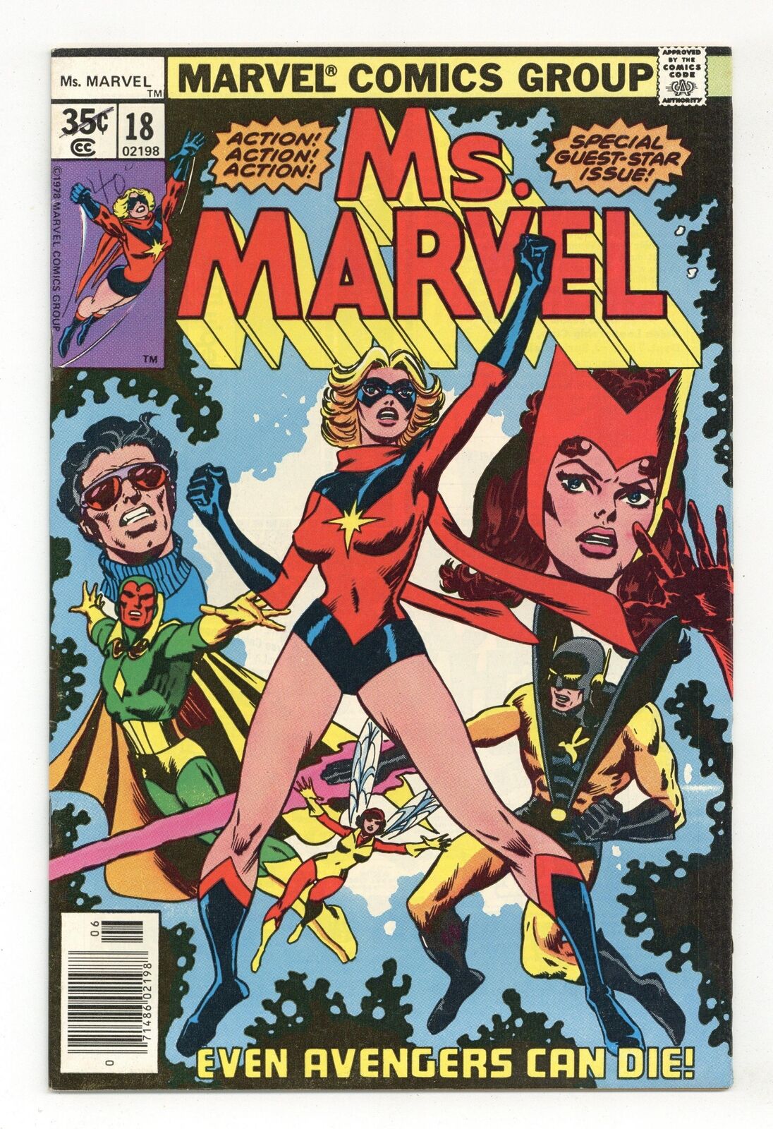 Ms. Marvel #18 FN- 5.5 1978 1st full app. Mystique