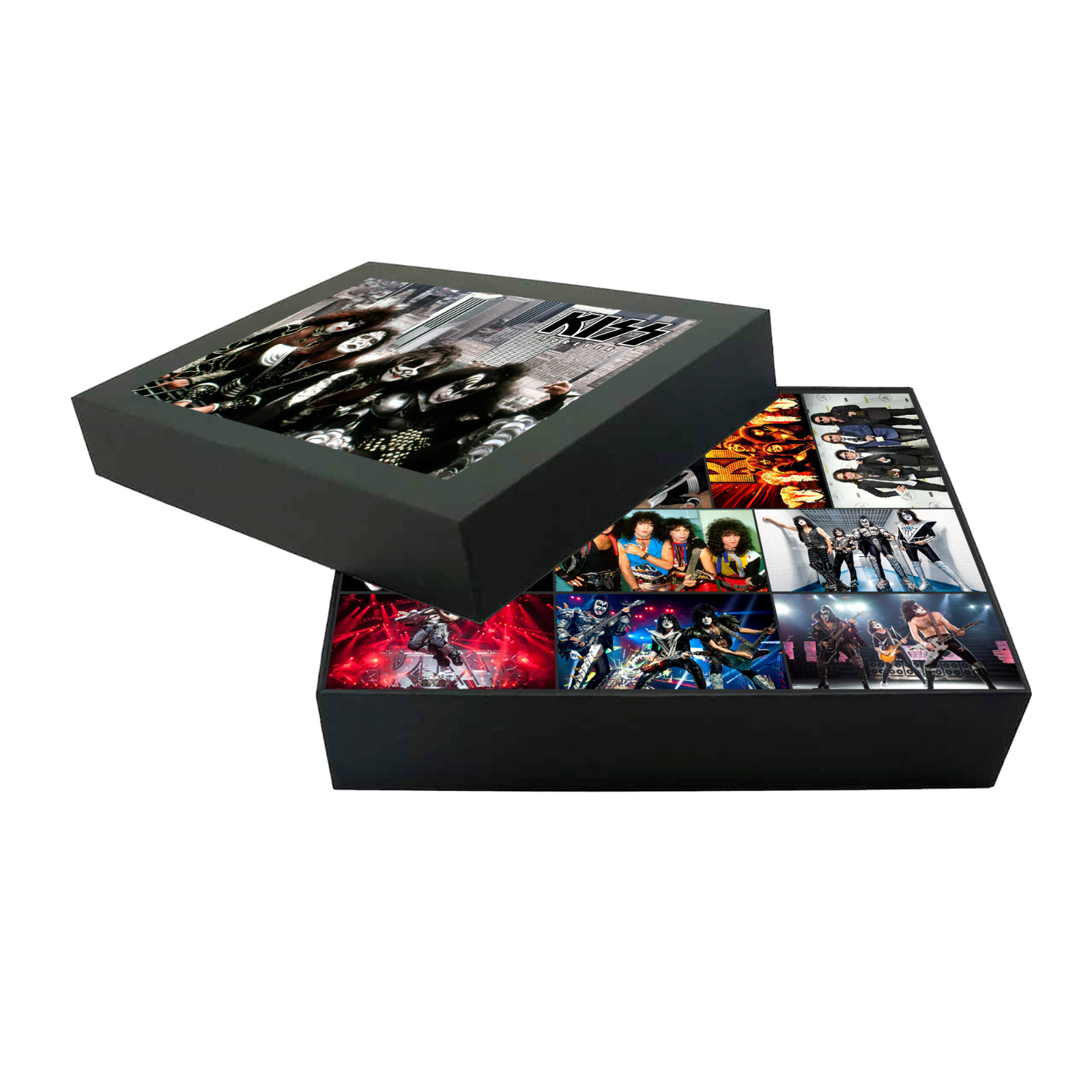 Kiss Band 44 Match Boxes Grand Box Gift Set Souvenir Collector Box 50 years Kiss
