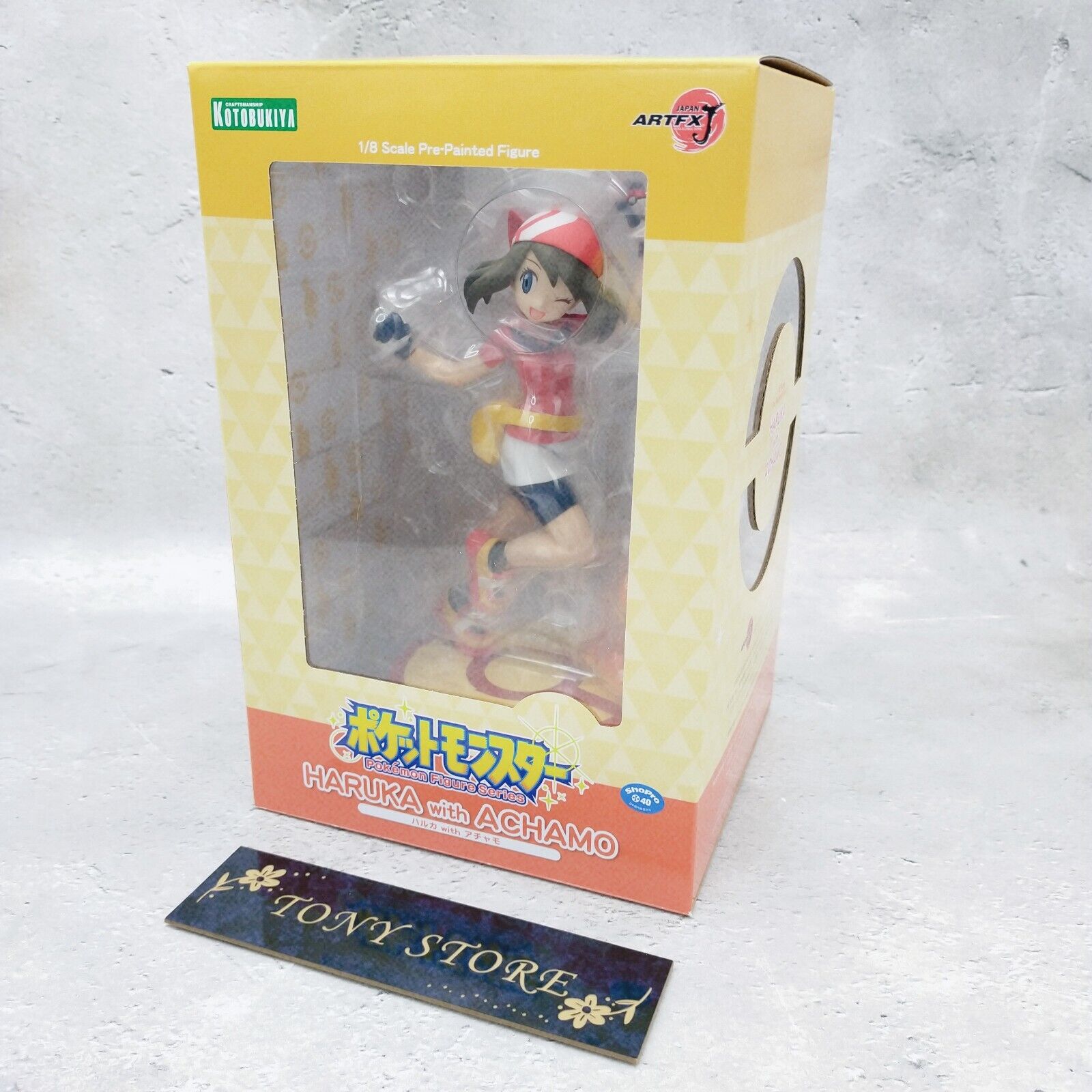 KOTOBUKIYA ARTFX J Pokemon HARUKA With ACHAMO Action Figure 1/8 Japan Anime Toy