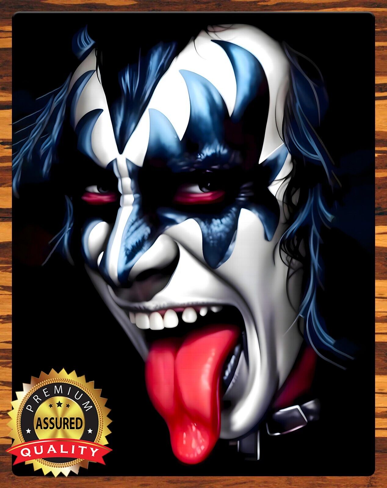 Gene Simmons - Kiss - To Be Signed By Artist - Metal Sign 11 x 14
