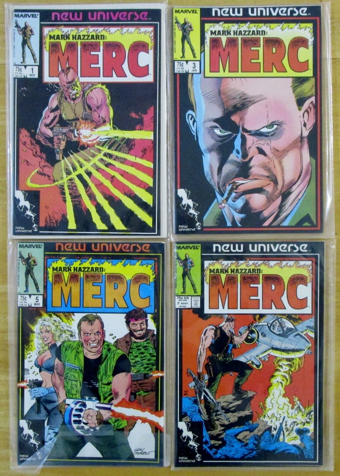 Lot of 8 Marvel - Mark Hazzard: Merc Comic Books #1-8 