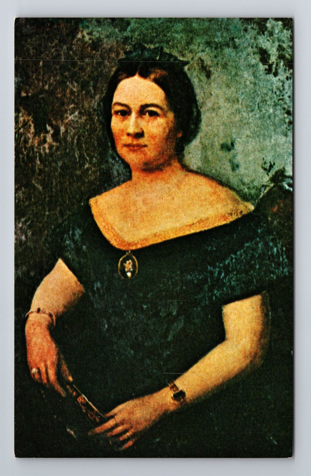 Portrait Of Mary Todd Lincoln, Painting, People, Antique, Vintage Postcard