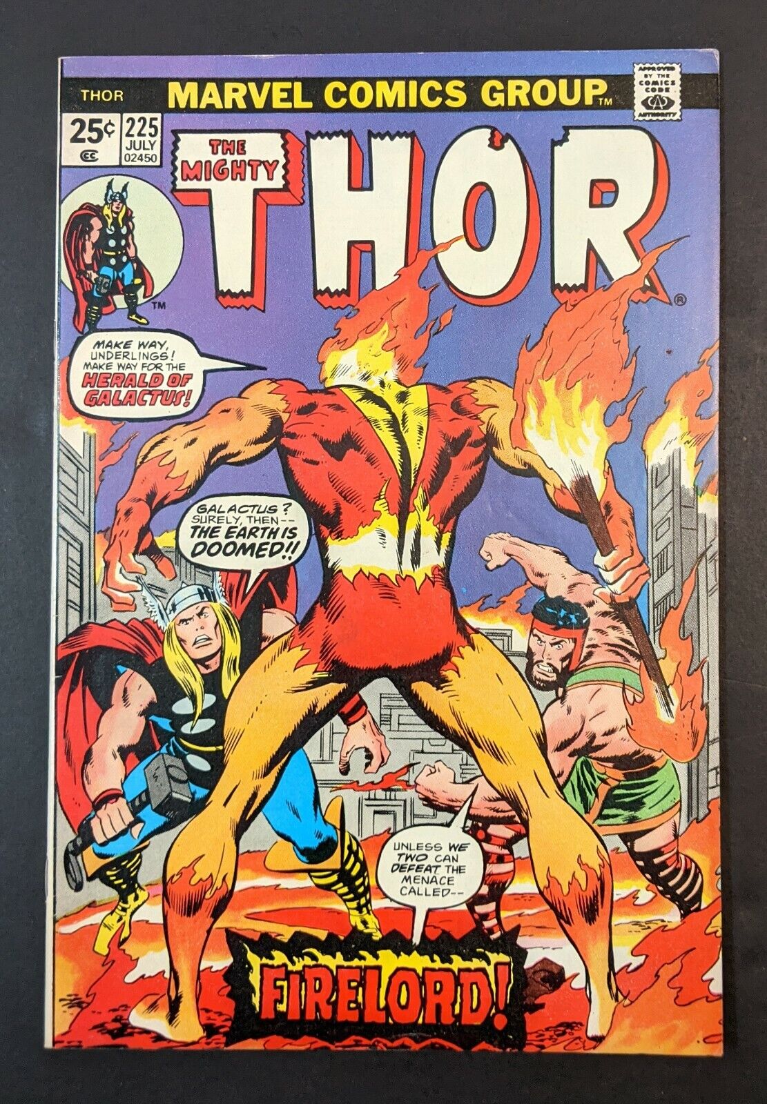 The Mighty Thor #225 (Jul 1974) VF+ Uncertified, ungraded. Superb comic book
