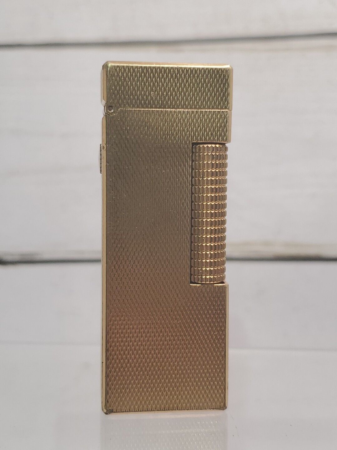 VTG Dunhill Gold Tone SWITZERLAND made Rollagas Butane Lighter VGC w/ Flynt 