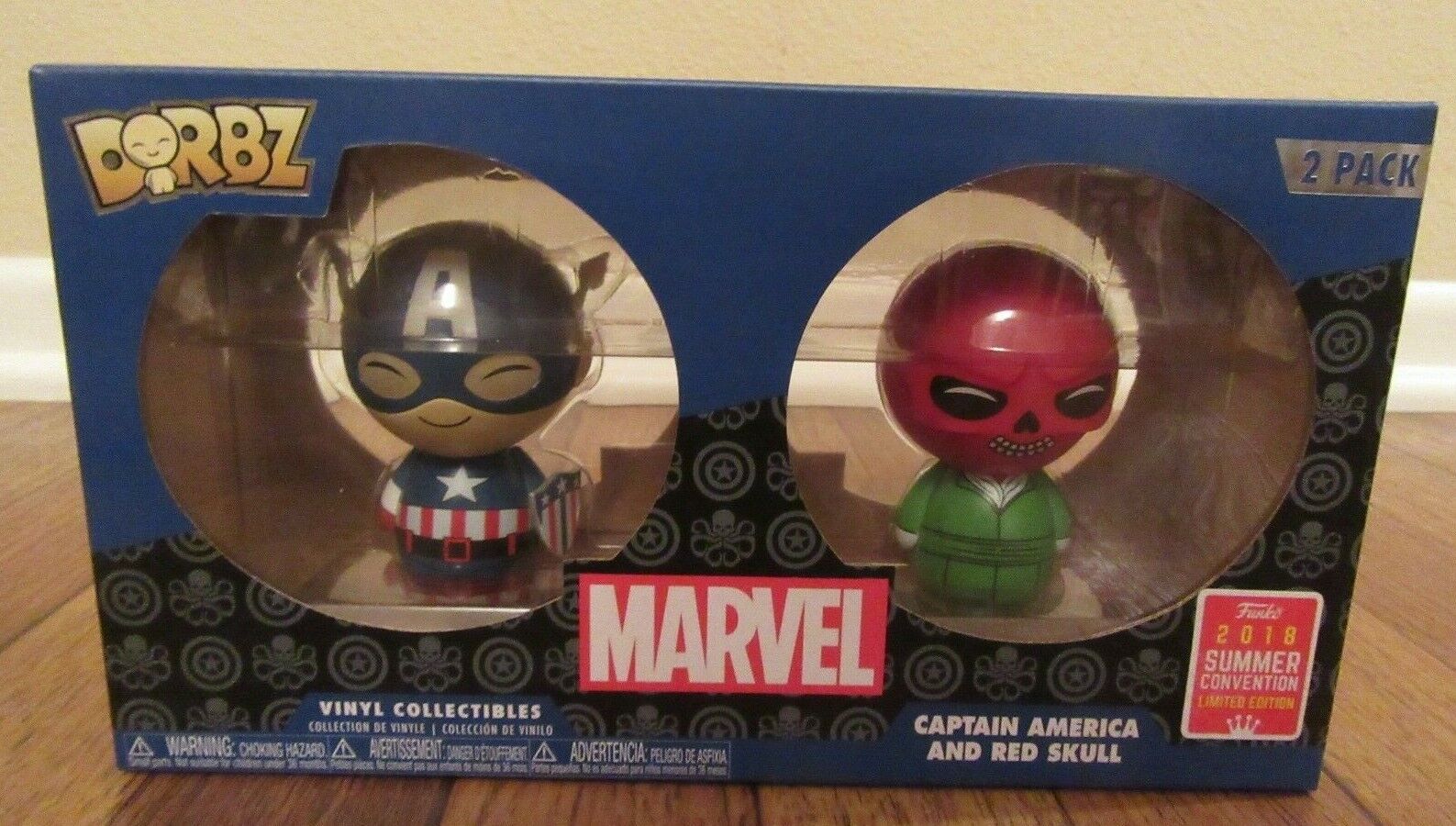 Funko Dorbz Marvel Captain America and Red Skull 2-Pack 2018 Summer Convention 