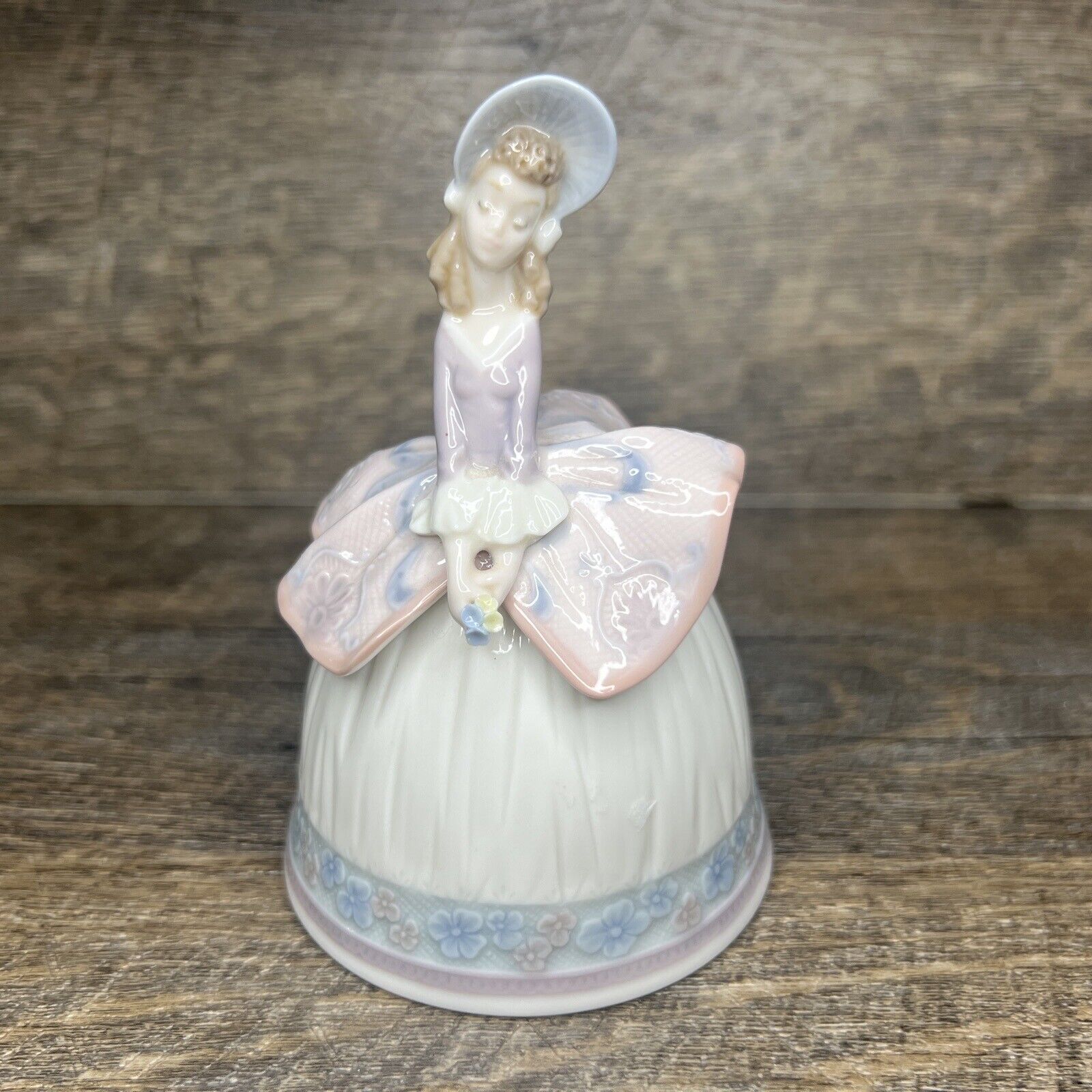Vintage Lladro Sounds of Spring Belle Figurine Bell #5956