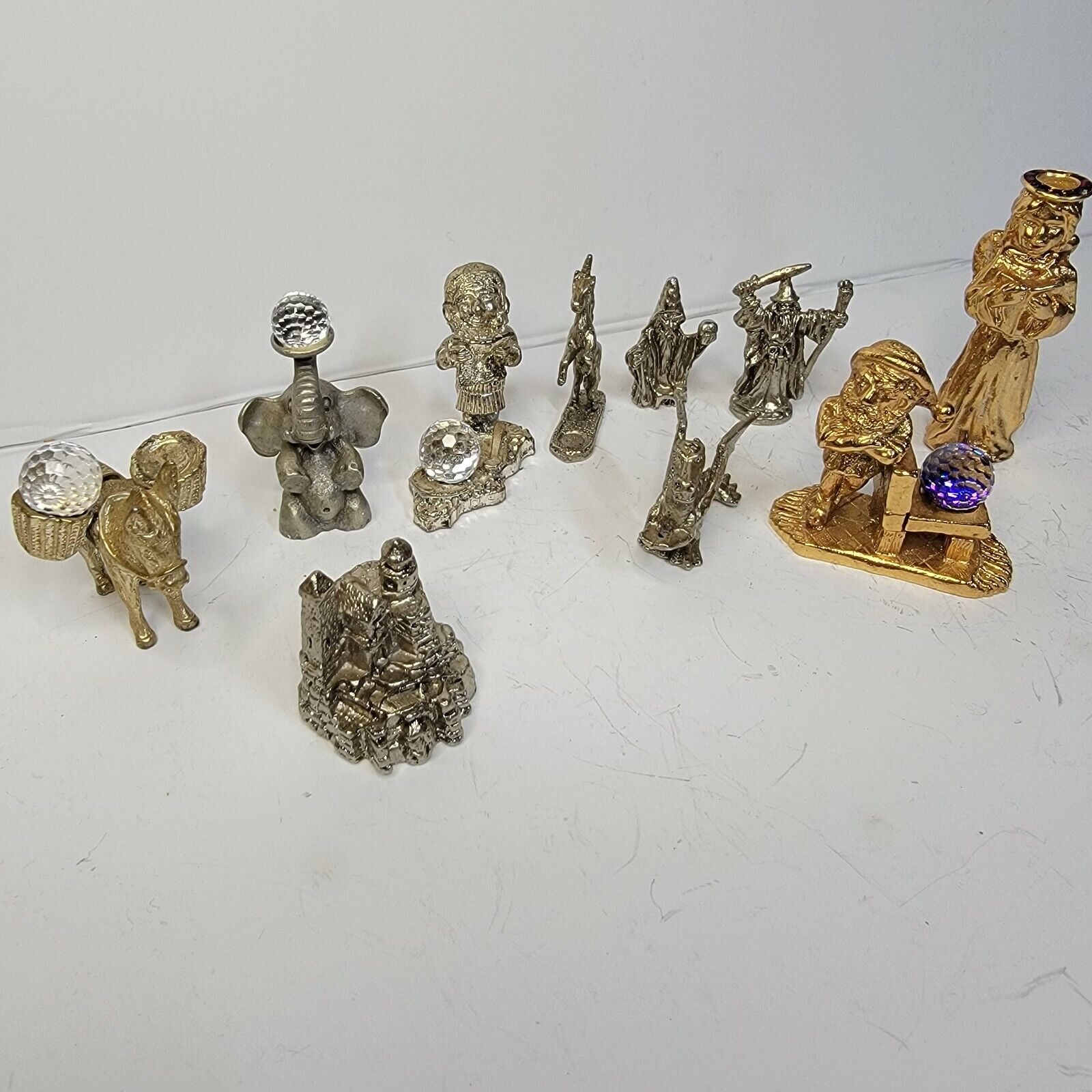 Spoontiques Exqusite Fine Pewter Figurines 1980's Mixed Lot of 11 Pieces