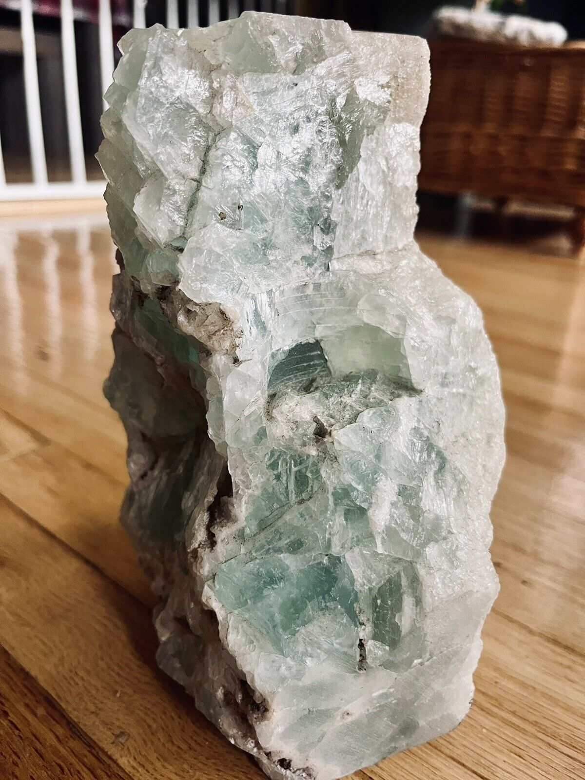 Beautiful Fluorite Crystal, Large, 4.5 Lbs, With Space For Light