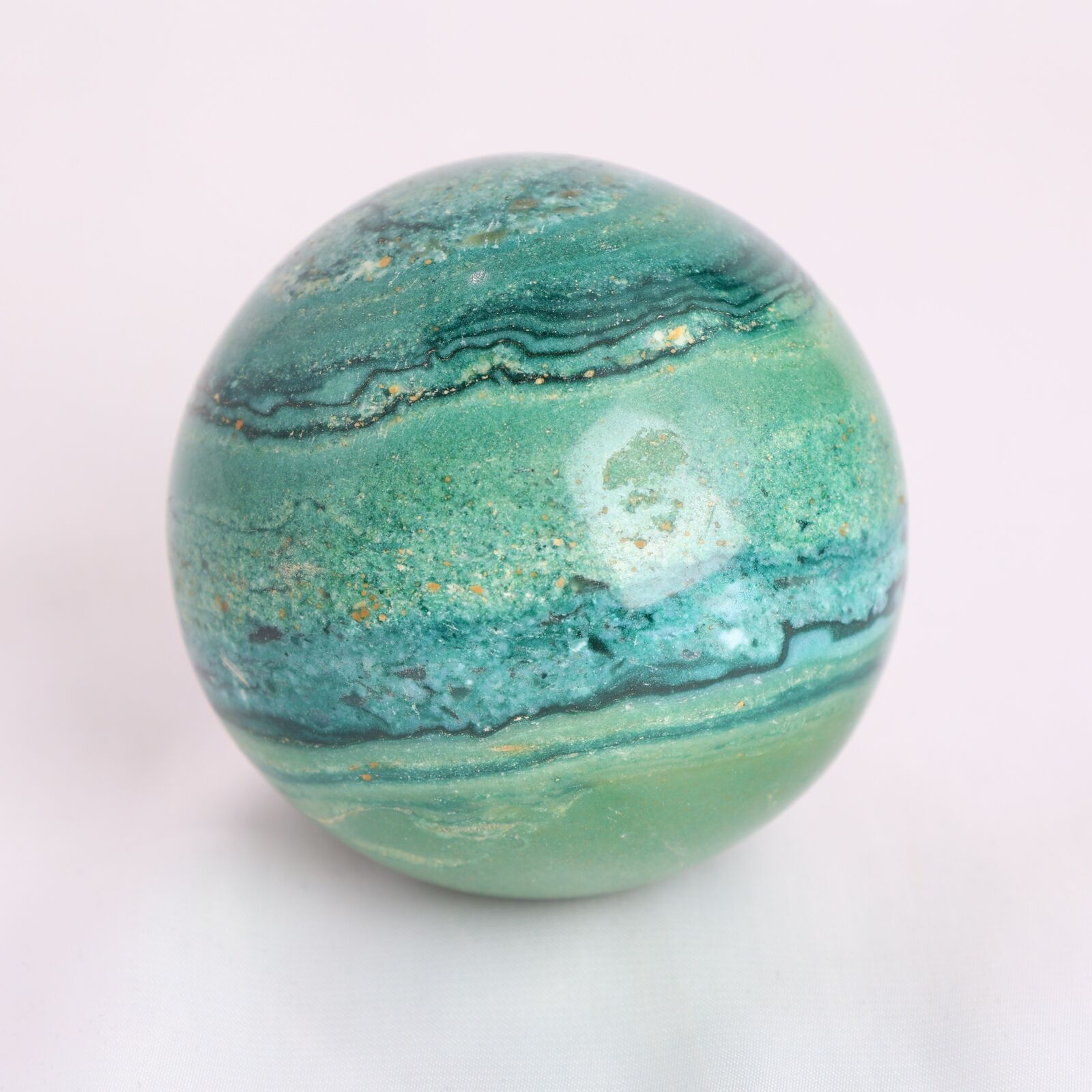 1PC Boho Style Natural Crystal Ocean Jasper Ball Healing Crystal Ball Decoration