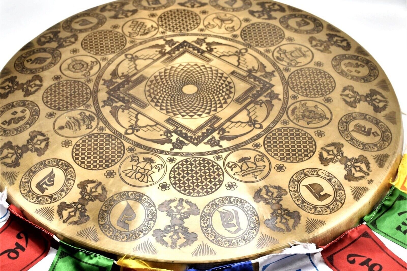 50cm beautiful temple gong bell Handmade in Nepal - Meditation, Healing