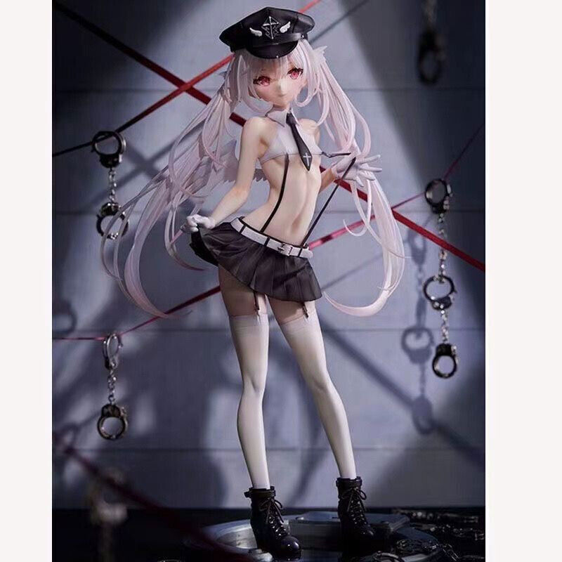 Anime Girl Cute girl with white hair 8.6 in PVC model decoration Figure doll toy