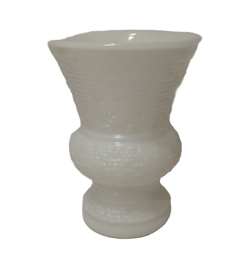 Napco Textured White Milk Glass Vase