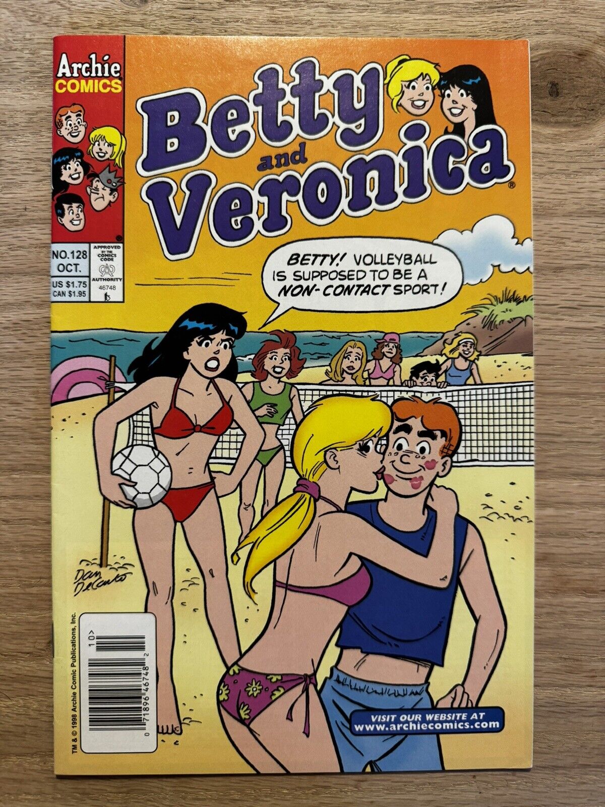 BETTY AND VERONICA #128 Dan DeCarlo cover, Archie Comics 1998