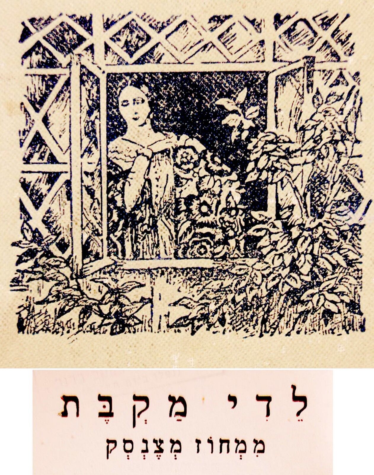 1943 Palestine HEBREW RUSSIAN Book LADY MACBETH Of METSENSK Jewish KUSTODIEV