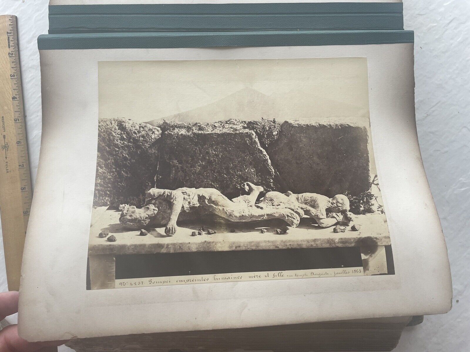 10 Antique Albumen Pompeii Vesuvius Antiquities Excavation Photos Italy 1860/70