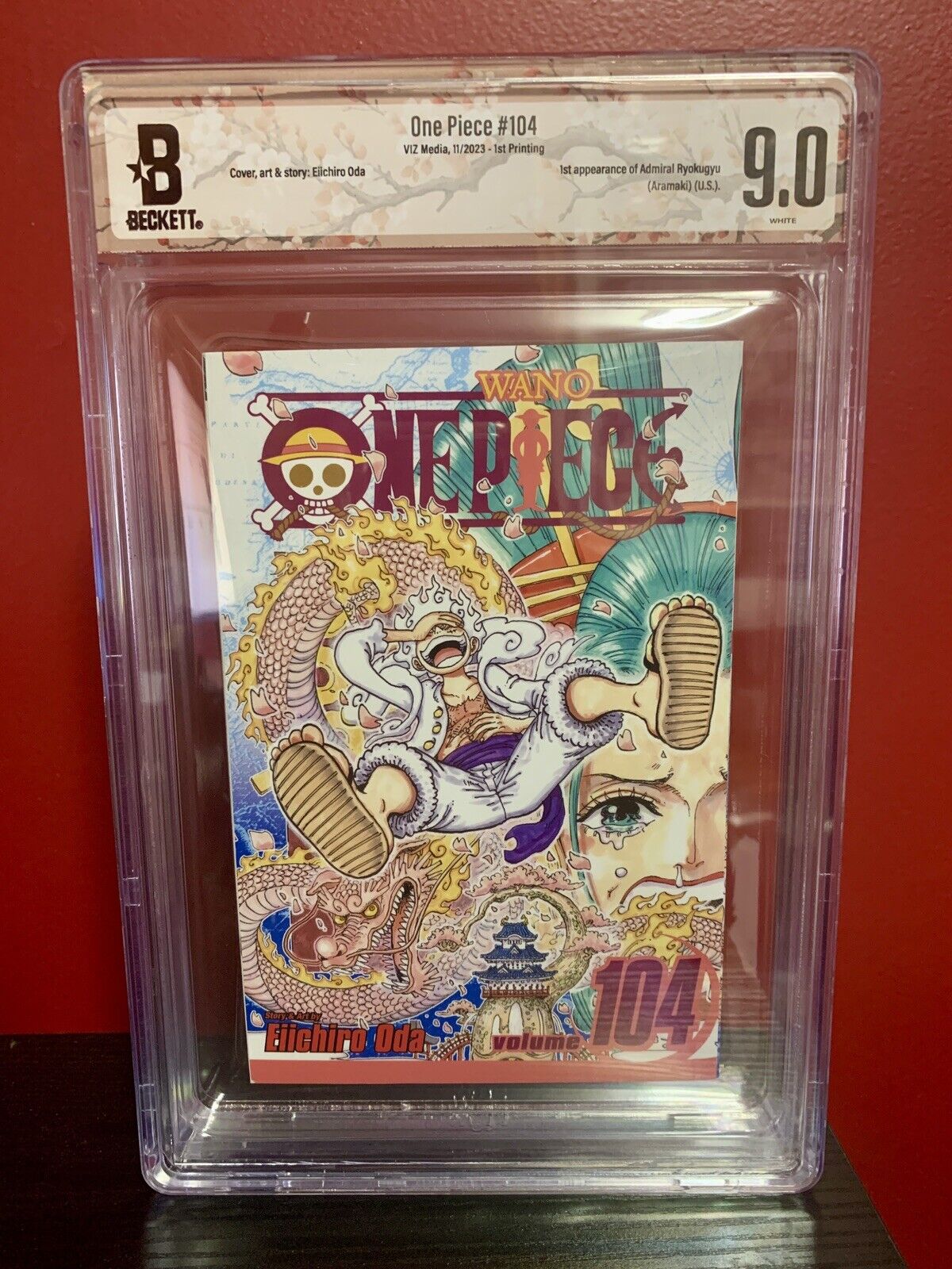 One Piece Manga Volume 104 1st Printing English Beckett Graded BGS 9.0