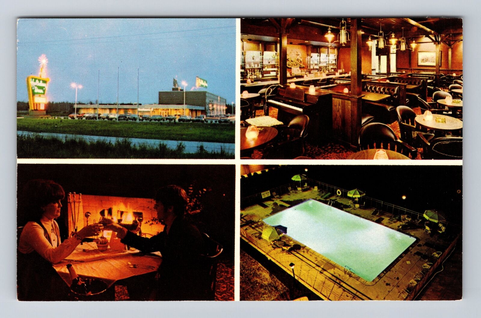 Cleveland OH-Ohio, Holiday Inn Cleveland Wickliffe, Advertising Vintage Postcard