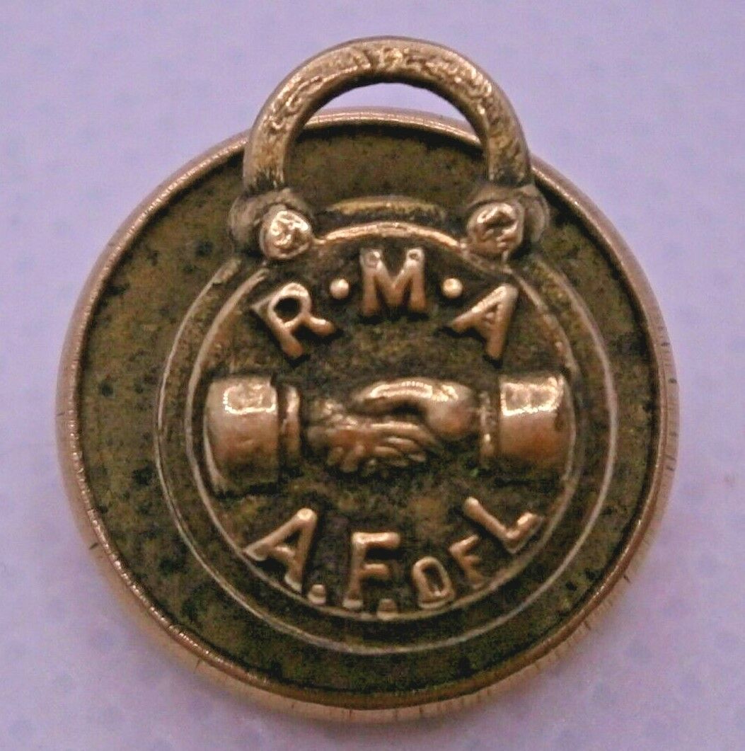 Vintage R.M.A. A.F. of L. (Railway Mail Association) Trade Union Lapel Button