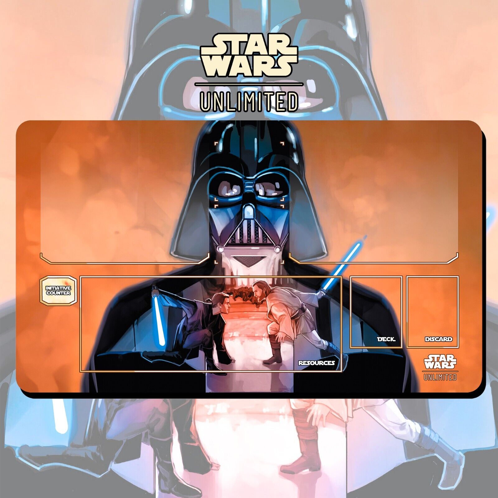 Playmat Anakin vs Obi-Wan Star Wars: Unlimited Trading Card Game