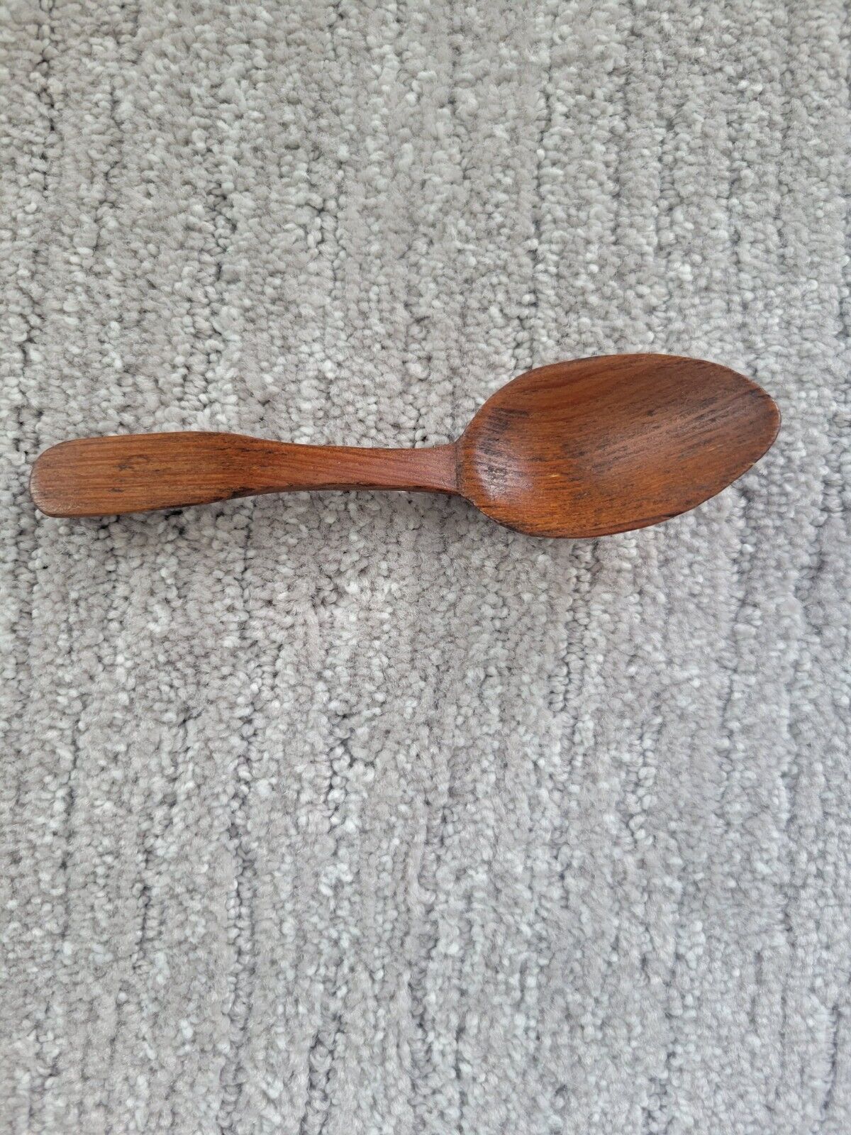 Vintage Hand Carved Wooden Spoon - Dated 1905
