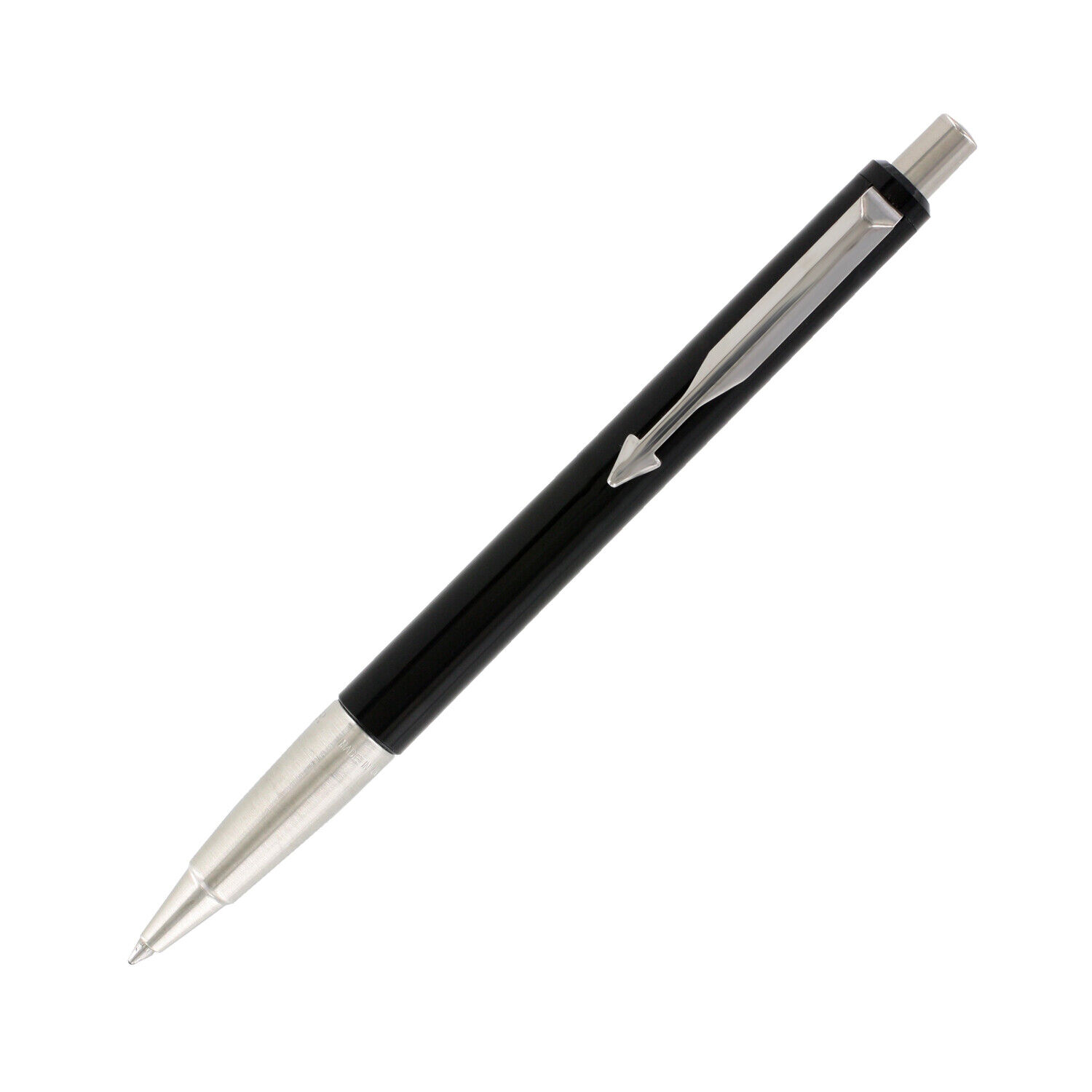 Parker Vector Black with Chrome Trim Retractable Ballpoint Pen